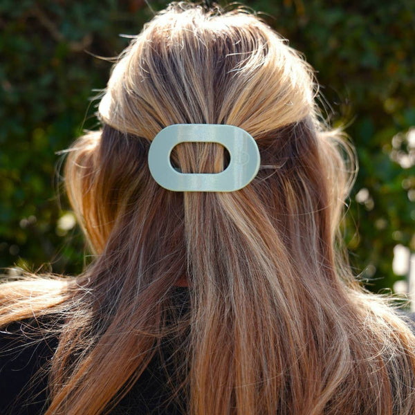 Flat Round Hair Clip | Tiny | Dew Drop
