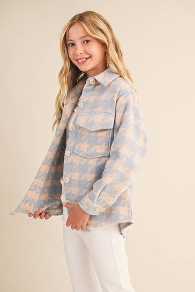 KIDS GIRLS DOUBLE POCKET SHACKET