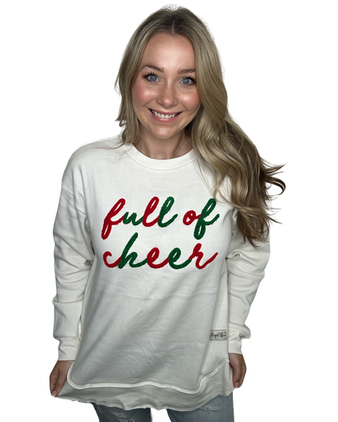 Full of Cheer Belgian/CreamHigh Low Pullover