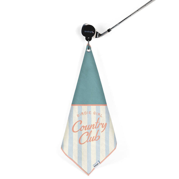 Birdie Girl Country Club Magnetic Golf Towel