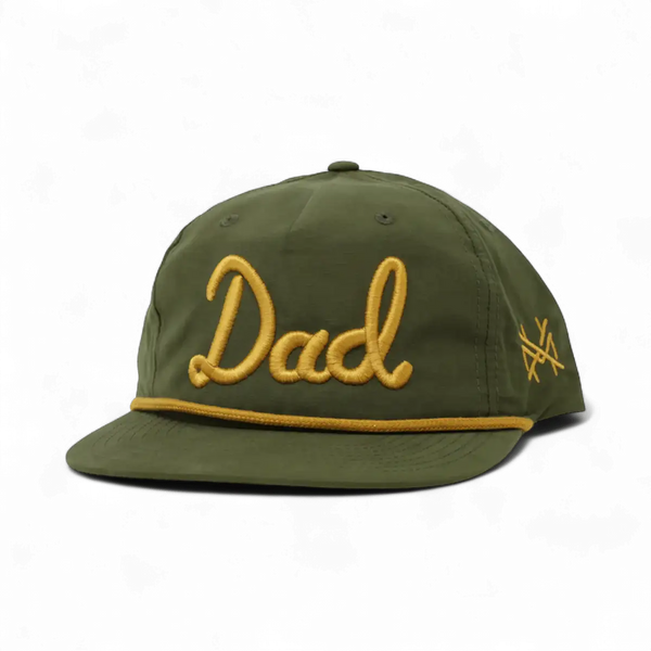 Dad Trucker Hat: 7 Panel Duck Camo/Brown/Duck Camo