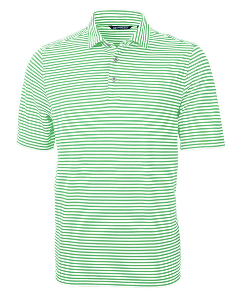 Cutter & Buck Virtue Eco Pique Stripe Recycled Men's Polo: Chutney