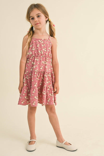 TWEEN KIDS GIRLS STRAPPY TIERED DRESS (4-6X): 4