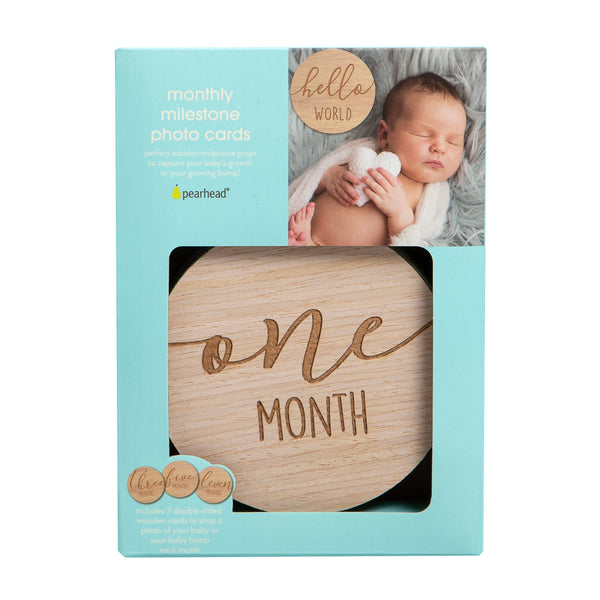 Wooden Reversible Monthly Milestone Photo Prop