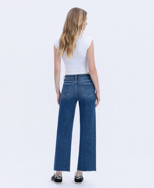 HIGH RISE TROUSER PRESS WIDE LEG JEANS F6327: RATIONAL