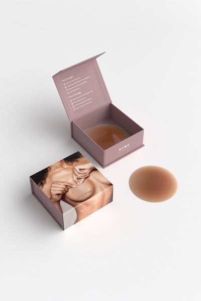 No-Show Reusable Adhesive Nipple Covers: No 3 Buff