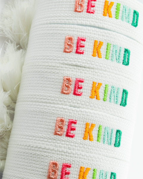 Colorful Embroidered Bracelets: Blush | Be Kind