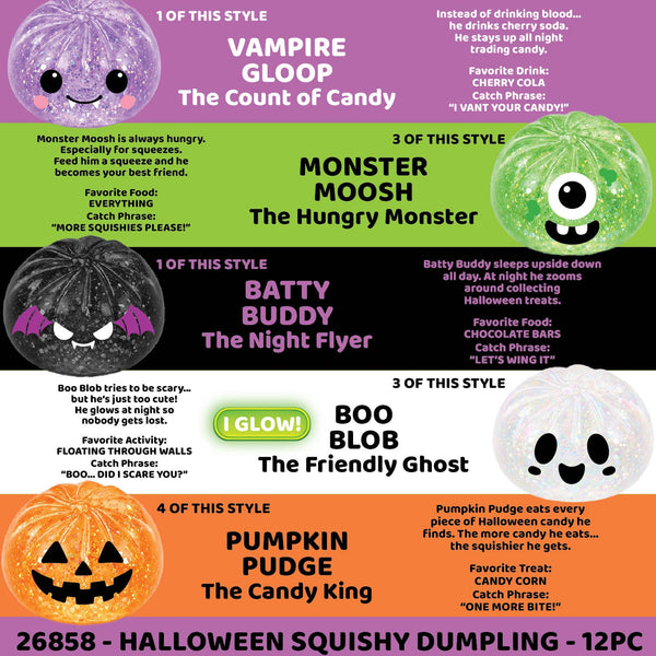 Fun Doh Spooky Mystery Dumpling Squishy Toy - 12/Display: