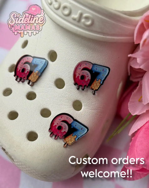 67 Trend Croc Charm| Clog Charms| Stocking Stuffer for Kids