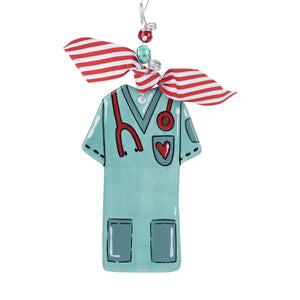 Nurse/Dr Scrubs Flat Ornament