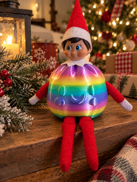Elf Dumpling Outfit - Elf on the Shelf  Viral Trendy Rainbow