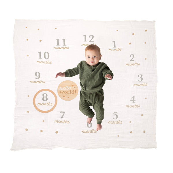 Milestone Blanket & Prop Set Kit, Infant Milestone Markers
