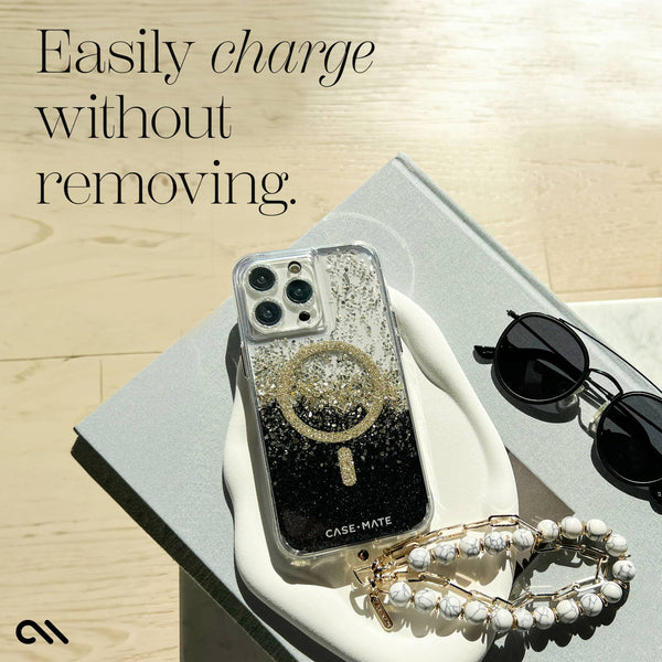 Chunky Chain Phone Charm Wristlet (Gold): Gold