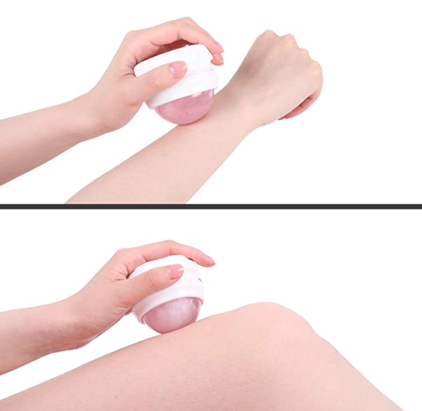 CALA Massage Handheld Roller Ball Pain Relief Travel: Pink