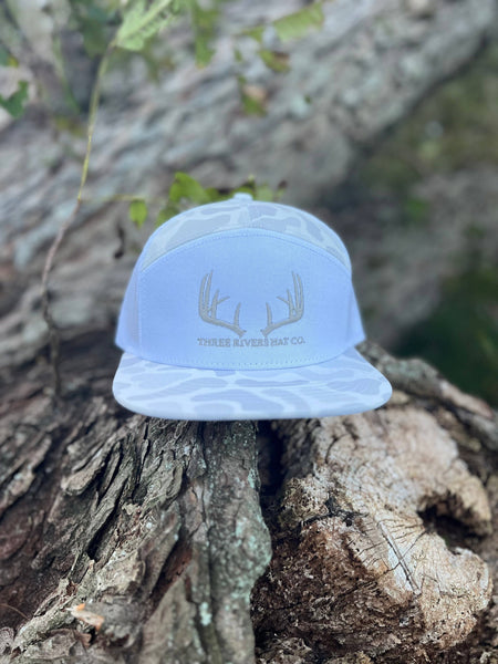 Classic Whitetail Rack - “Old’s Cool” Flatbill Snapback - Lost Hat Co.: Old’s Cool Slough