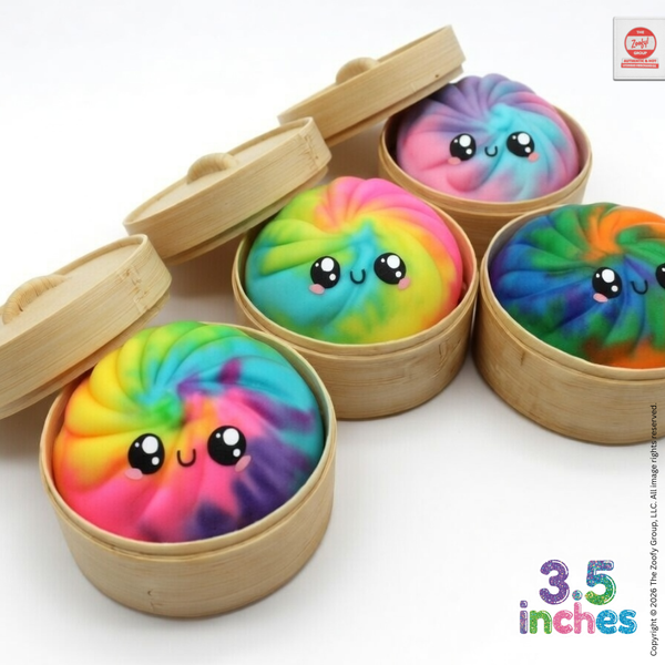 Mystery Tie & Dye Dumpling Mini Squishies - (3.5")