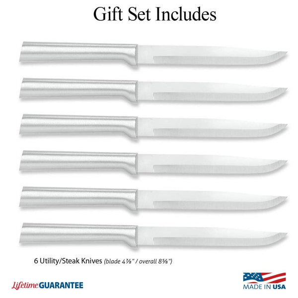 Silver Six Utility/Steak Knives Gift Set