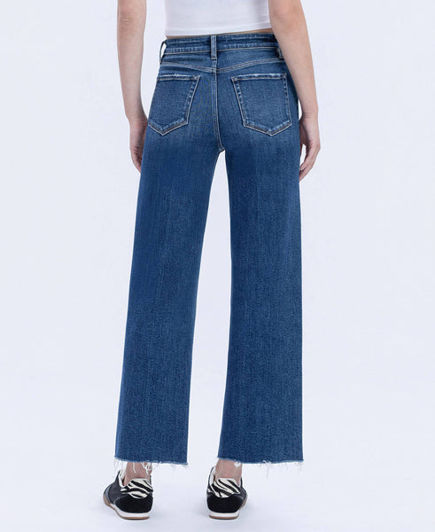 HIGH RISE TROUSER PRESS WIDE LEG JEANS F6327: RATIONAL