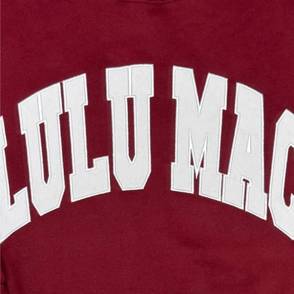 Lulu Mac Maroon/White - Stitch: