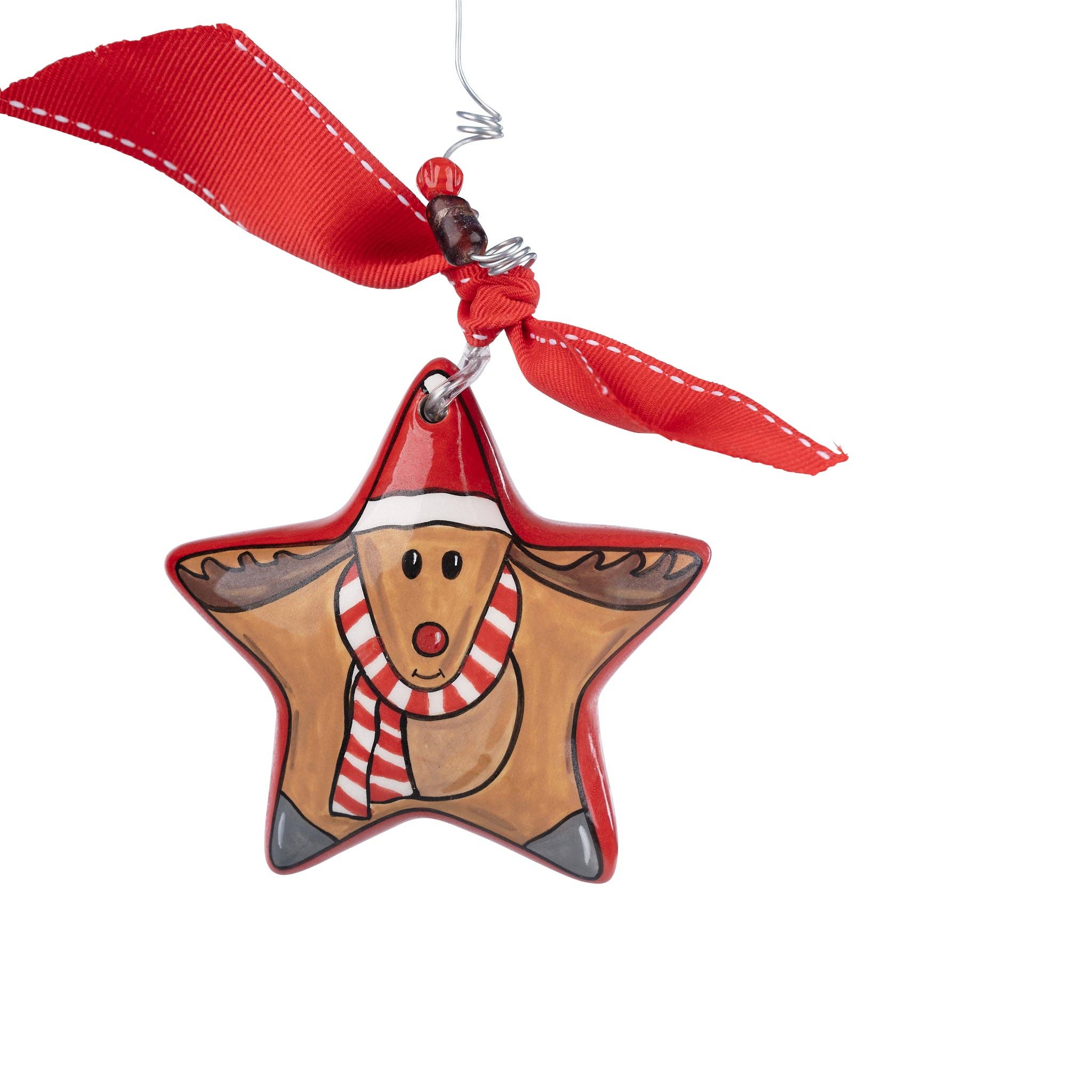 Star Reindeer Ornament