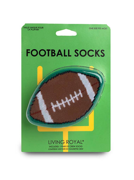 3D Packaged Crew Socks - Football - "Touchdown" - Green