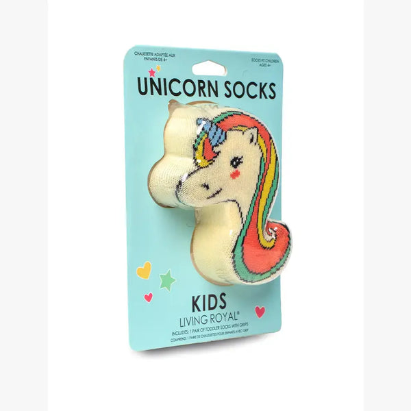 3D Packaged Crew Socks - Kids - Unicorns - "Stay Magical"