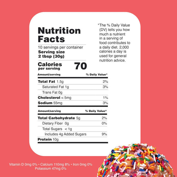Confetti Protein Batter: KING Size Jar= 12oz