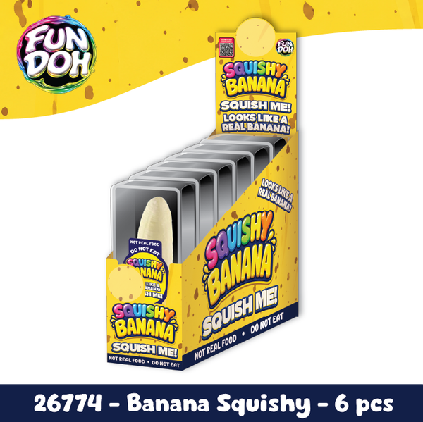 Fun Doh Banana Squishy Stress Relief Toy