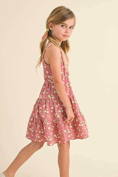 TWEEN KIDS GIRLS STRAPPY TIERED DRESS (4-6X): 4