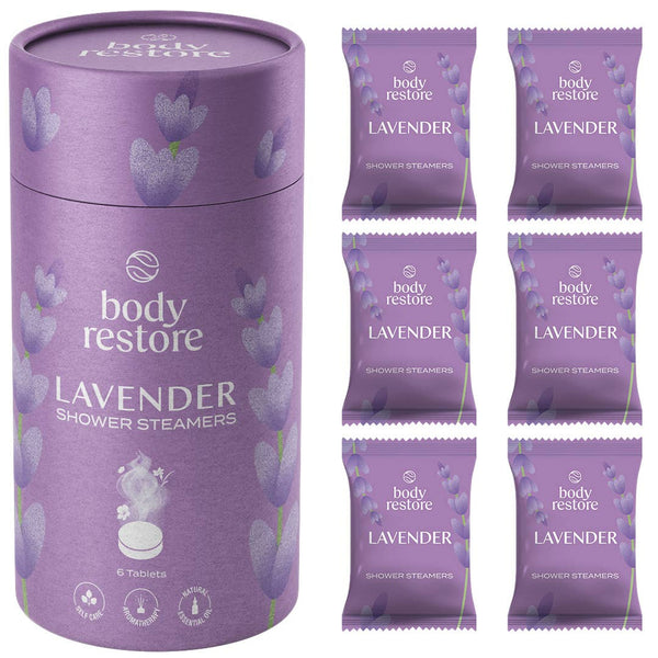 Body Restore Shower Steamer Aromatherapy Tube Pack of 6 : Reset