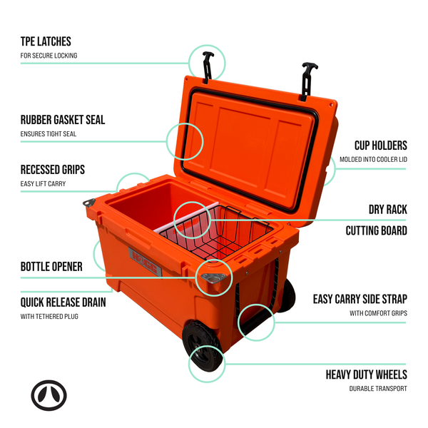 45QT COOLER: Lemon Cream