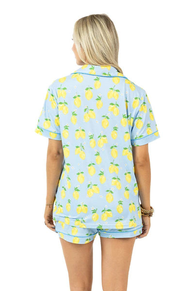 Zesty Lemons Wholesale Pajama Sets College Grad Gift: Light Blue