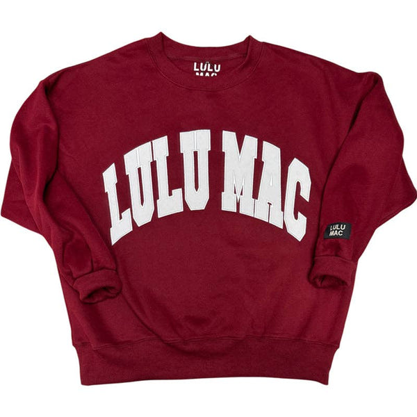 Lulu Mac Maroon/White - Stitch:
