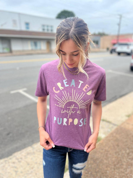 Created With A Purpose Tee: Small