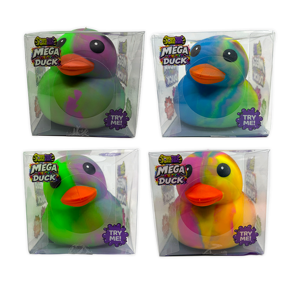Fun Doh MEGA 5" Tie Dye Duck Squishy Toy -