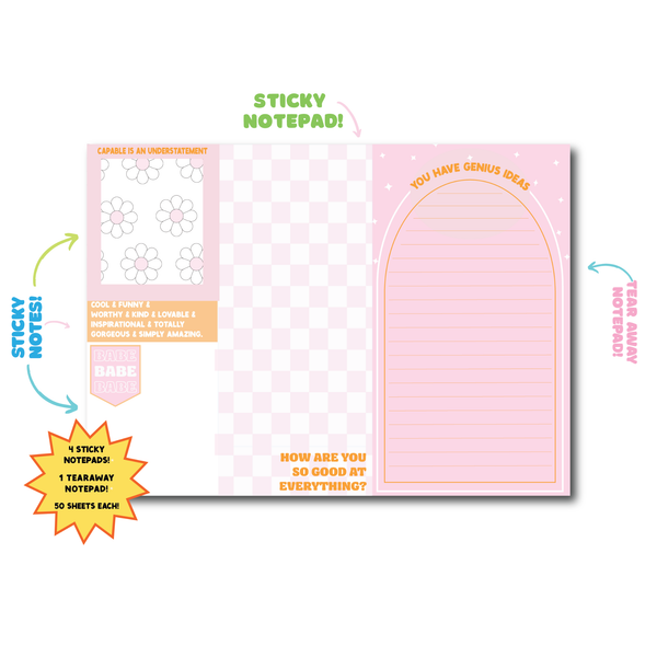 Complimentary Notepad (sweet, friendship, gift)