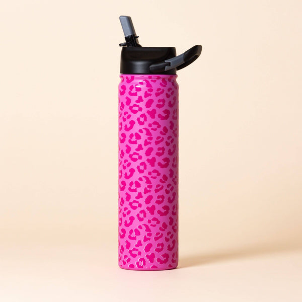 SIC | "Pink Leopard" Stainless Tumblers and Water Bottles : 20 oz. Tumbler