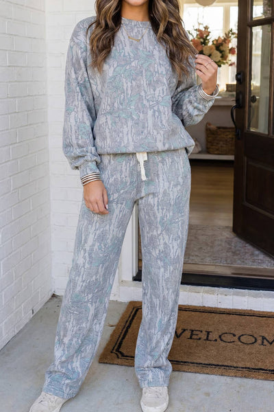LAS Fruits Plants Abstract Drawstring Lounge Set Multicolour