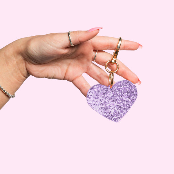 Safety Alarm | Lavender Glitter Heart