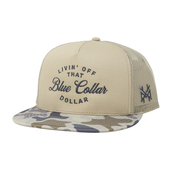 Blue Collar Dollar Trucker Hat: Grandpa Bottomland/Natural