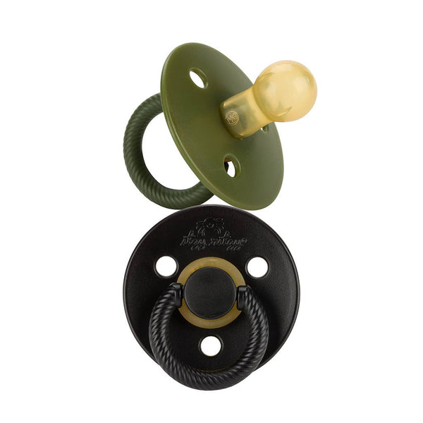 Itzy Soother™ Natural Rubber Paci Sets: Blossom + Rosewood