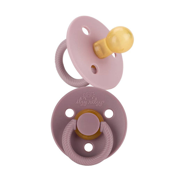 Itzy Soother™ Natural Rubber Paci Sets: Blossom + Rosewood