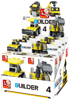 Builder Construction Building Brick Display Set x2 each kit