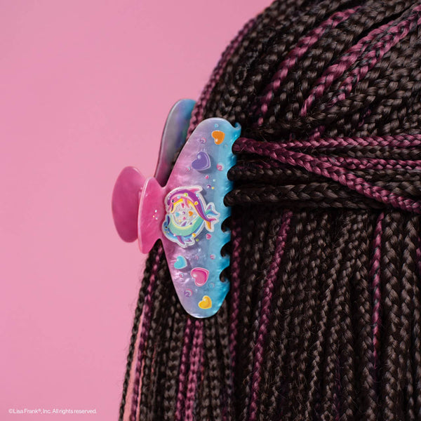 Lisa Frank x Kitsch Glitter Claw Clip in Dancing Dolphins™