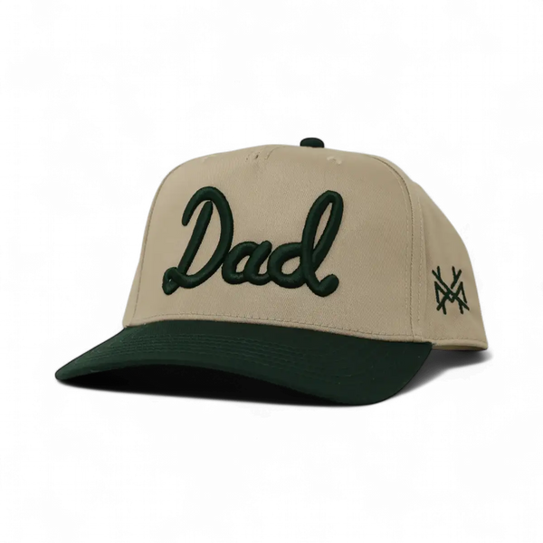 Dad Trucker Hat: 7 Panel Duck Camo/Brown/Duck Camo
