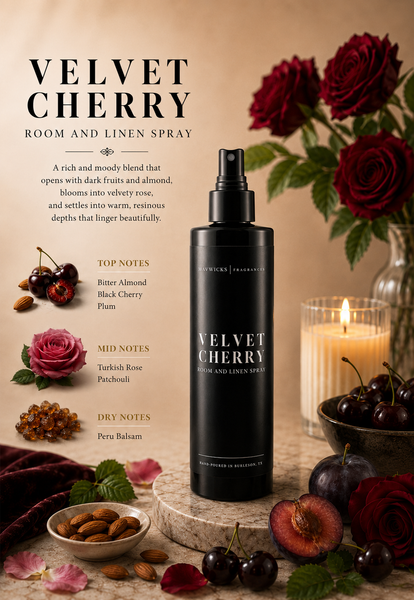 Luxurious Room & Linen Spray: Velvet Cherry