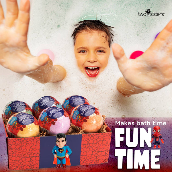 Superhero Kids Bath Bombs with Toys SINGLE BATH BOMB