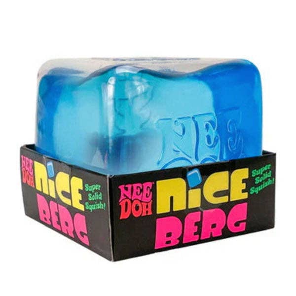Nee Doh Nice Berg GIANT Blue Squishy Fidget Stress Ball