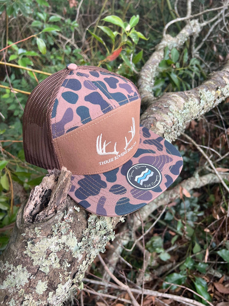 Classic Whitetail Rack - “Old’s Cool” Flatbill Snapback - Lost Hat Co.: Old’s Cool Slough