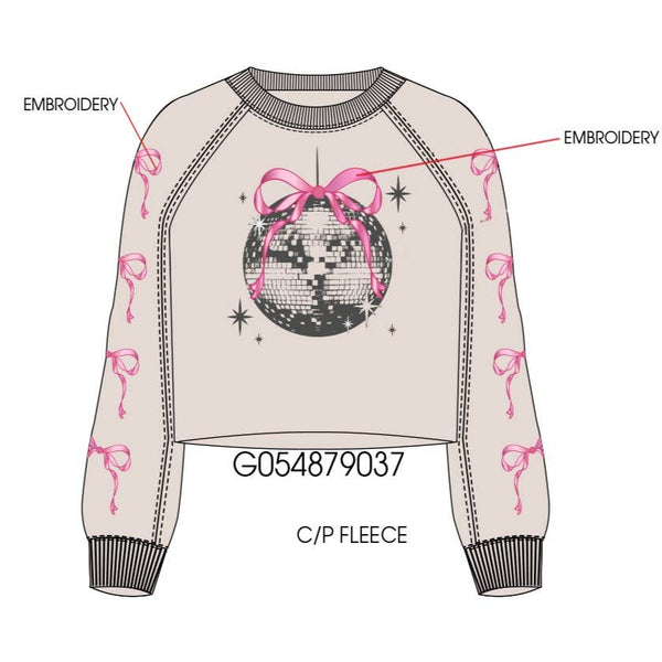Embro Bows & Disco Ball Sweatshirt